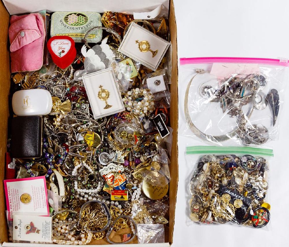 Lot 197: Sterling Silver and Costume Jewelry Assortment