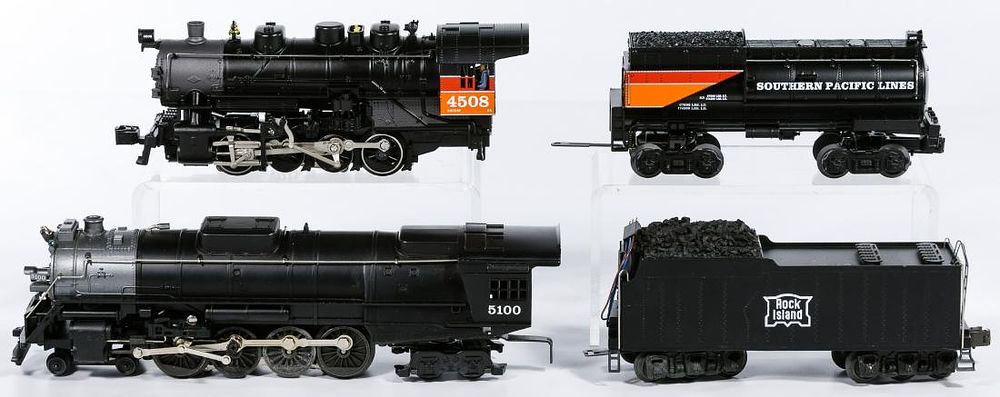 Lot 236: Lionel Model Train Locomotive and Tender Assortment