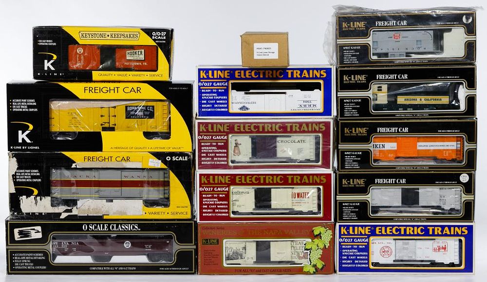 Lot 296: K-Line Plastic Model Train Assortment