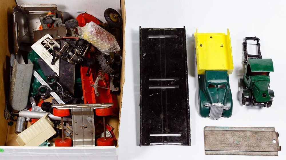 Lot 350: Toy Car and Parts Assortment