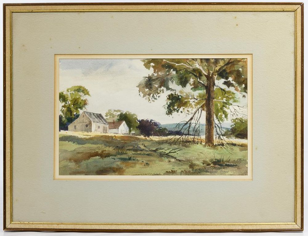 Lot 172: Bernard Corey (American, 1914-2000) 'The Farm'
