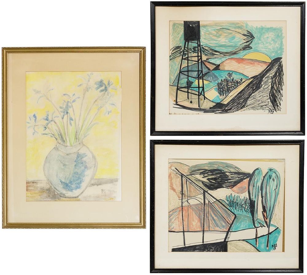 Lot 182: Manuel Blanco-Gonzalez (Spanish, 1932-2004) Mixed Media