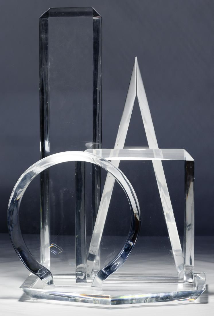 Lot 191: Hivo Van Teal (American, 20th Century) Lucite Sculpture