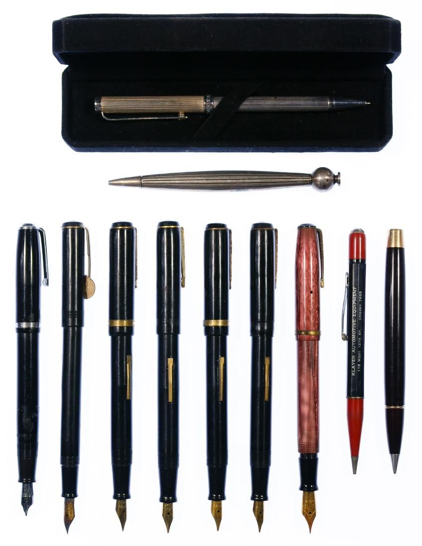 Lot 224: Fountain and Ball Point Pen and Mechanical Pencil