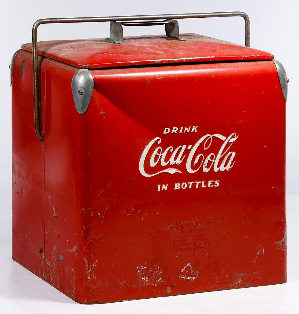 Lot 234: Coca Cola Advertising Portable Cooler