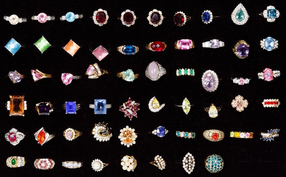 Lot 284: Sterling Silver Ring Assortment