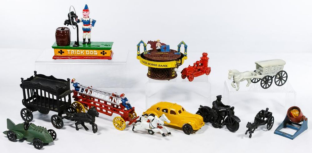 Lot 305: Reproduction Cast Iron Toy and Bank Assortment