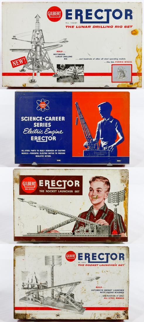 Lot 335: AC Gilbert Erector Set Assortment