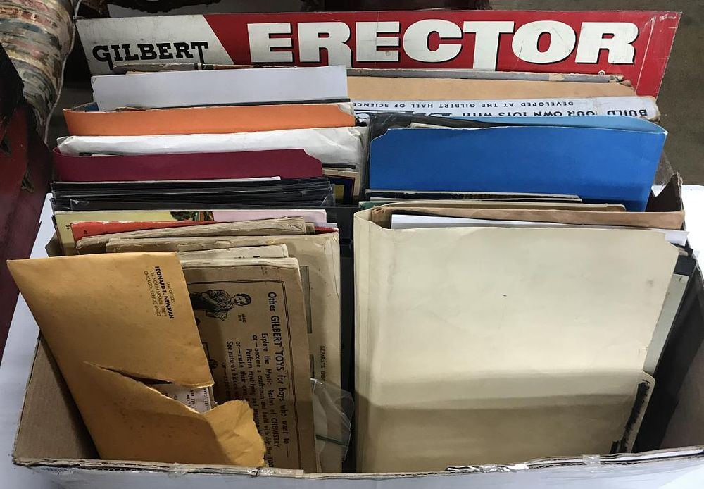 Lot 347: AC Gilbert Erector Set Ephemera Assortment