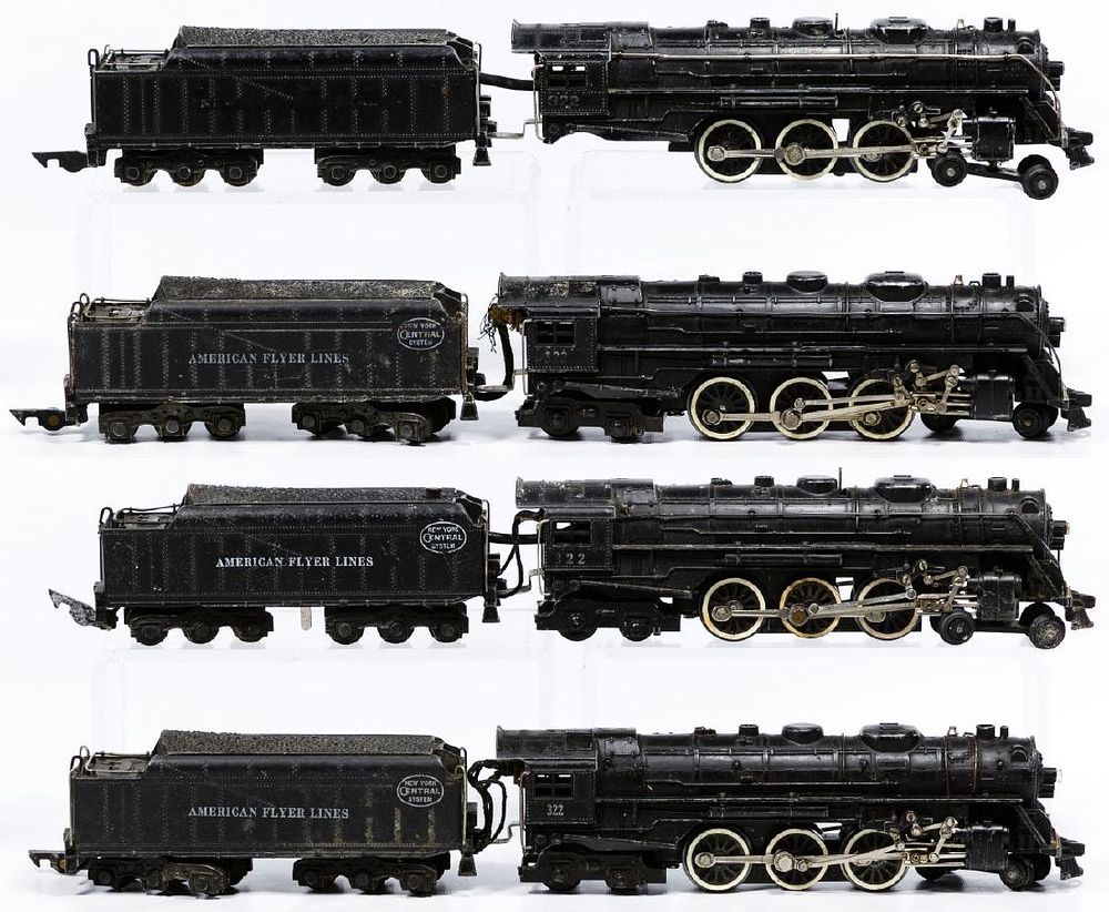 Lot 373: American Flyer Engine and Tender Model Train Assortment