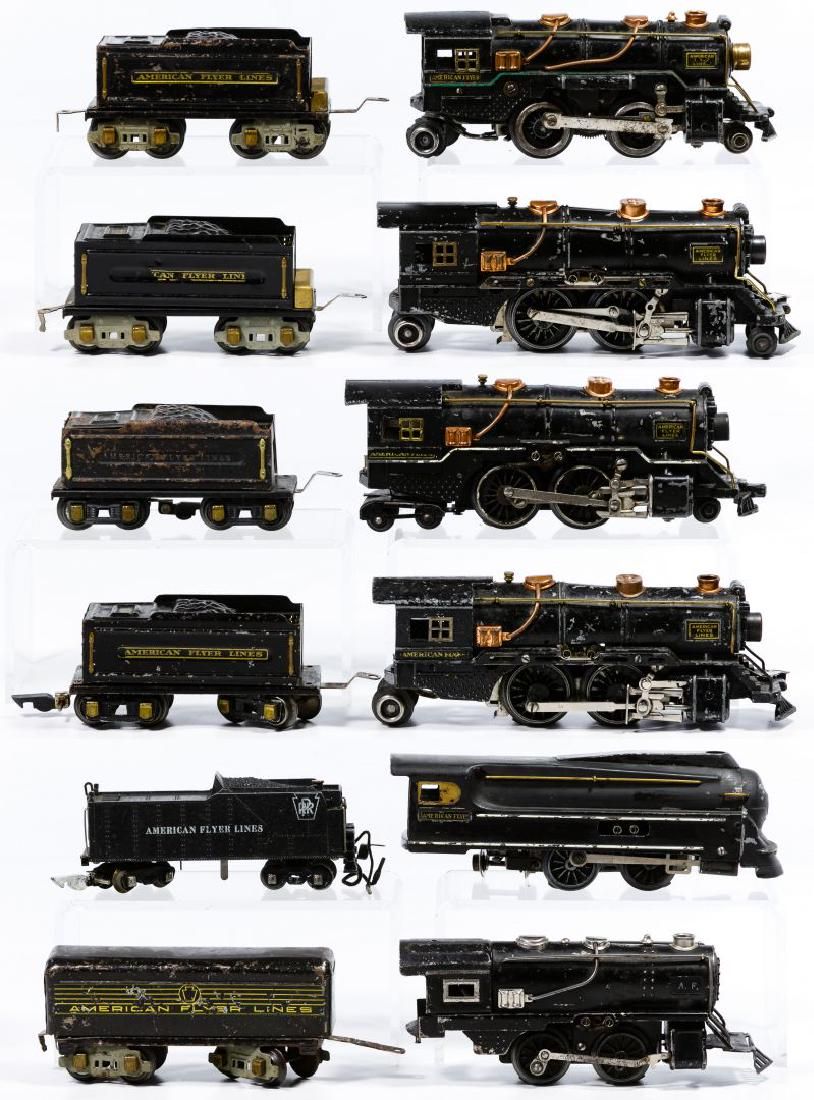 Lot 376: American Flyer Engine and Tender Model Train Assortment