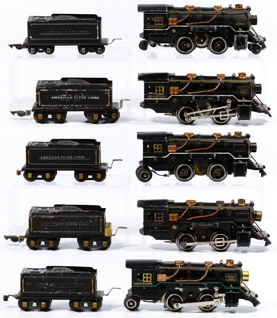 Lot 377: American Flyer Engine and Tender Model Train Assortment