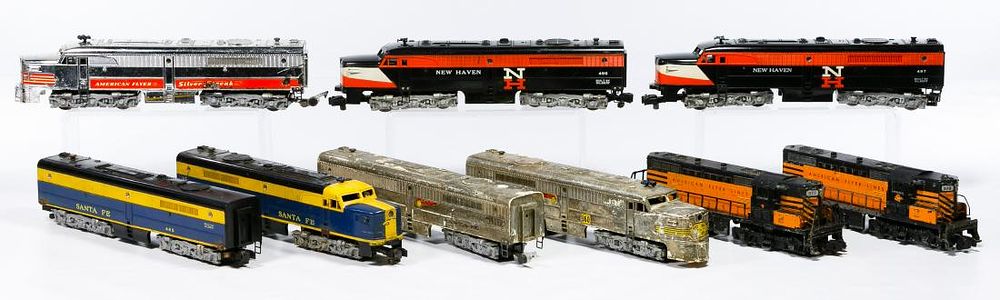 Lot 387: American Flyer Locomotive and Tender Model Train
