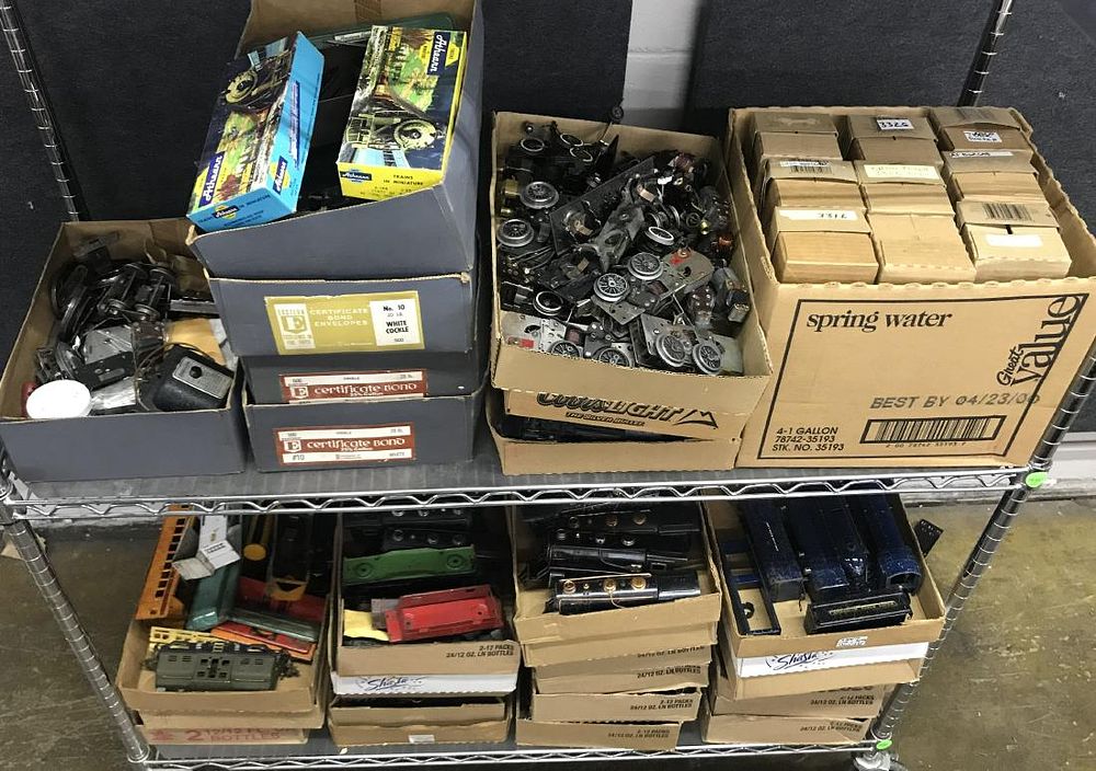 Lot 457: American Flyer Model Train Car Part Assortment