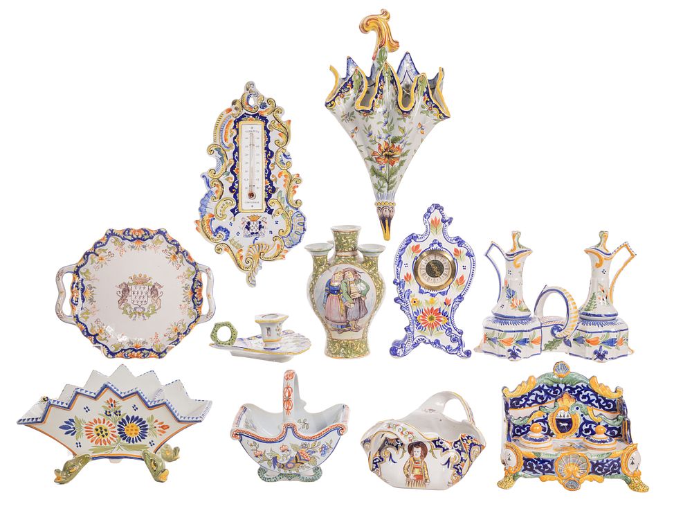 Lot 264: Quimper Pottery Assortment
