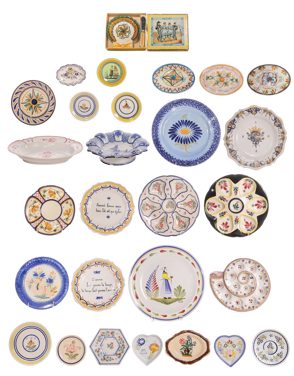Lot 267: Quimper Pottery Assortment
