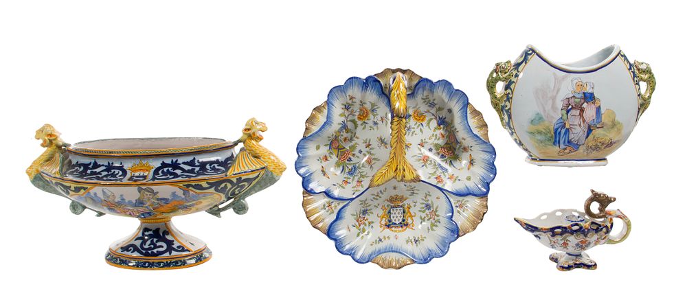 Lot 268: Quimper Pottery Assortment