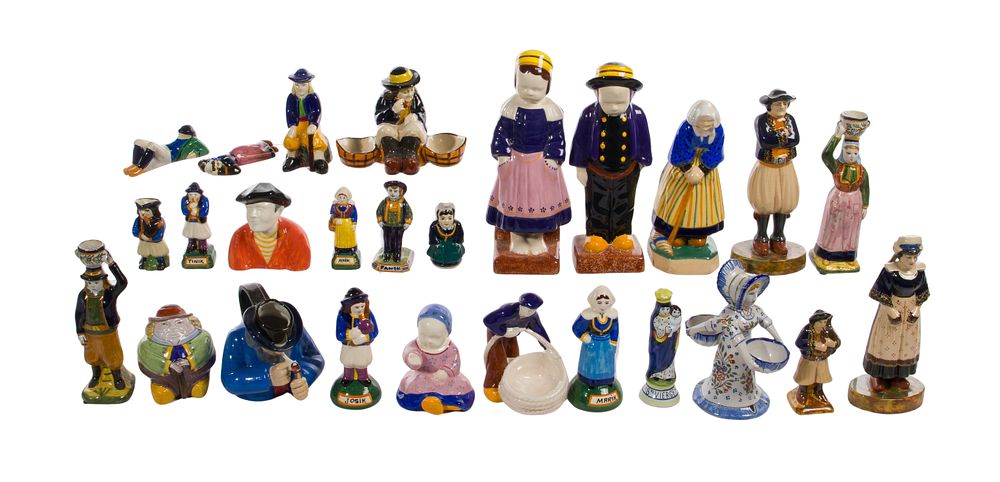 Lot 269: Quimper Pottery Figurine Assortment