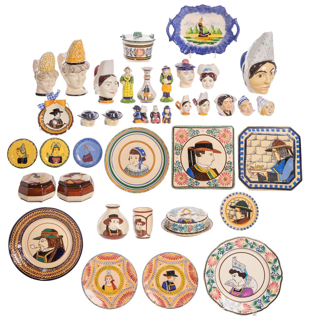 Lot 273: Quimper Pottery Assortment