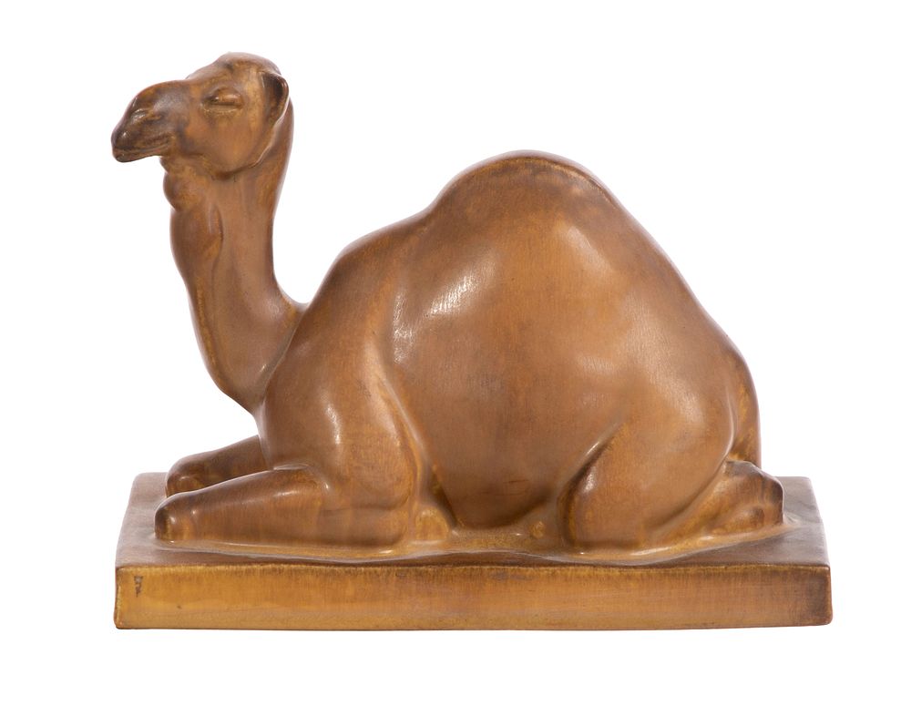 Lot 275: Louise Abel for Rookwood Pottery Camel Figurine