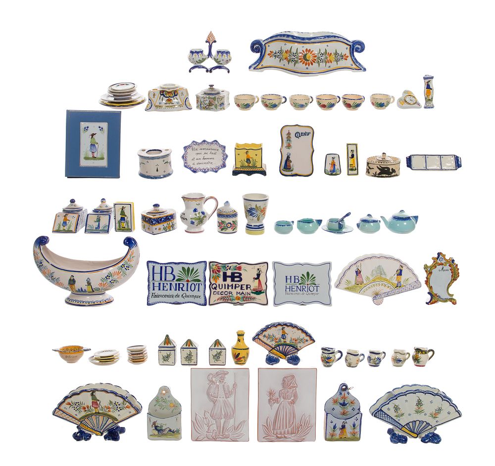 Lot 282: Quimper Pottery Assortment