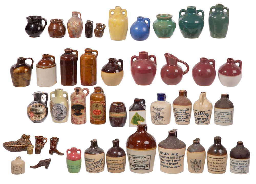 Lot 285: Miniature Jug and Decorative Object Assortment