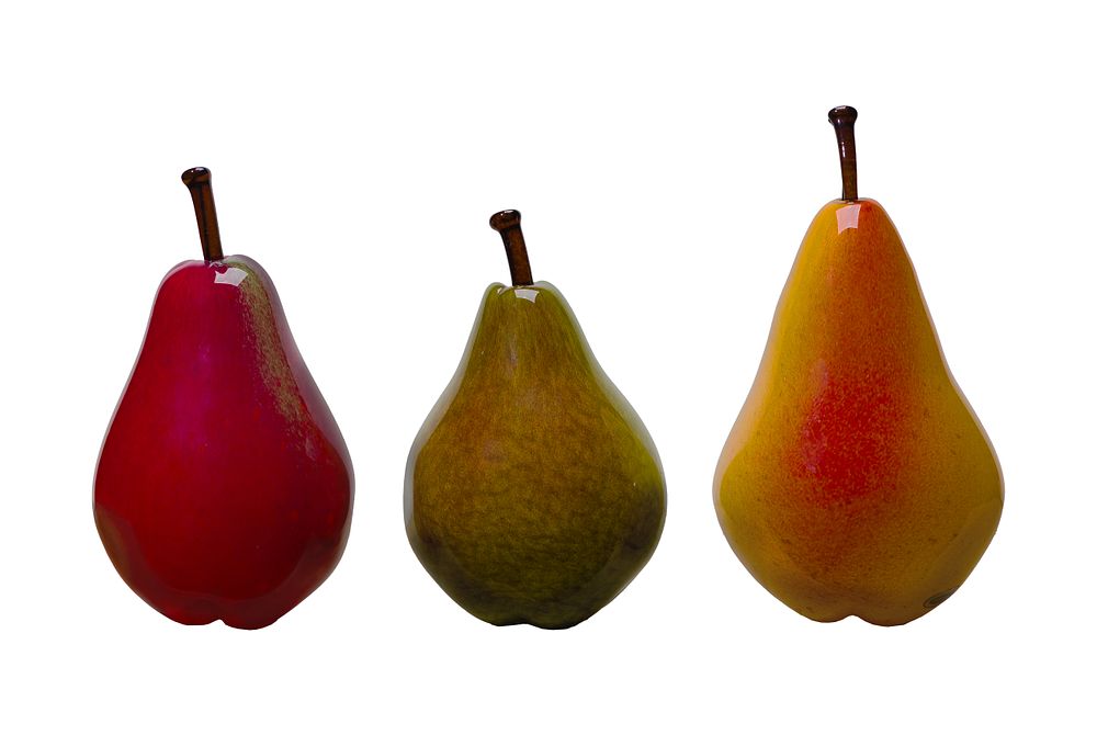 Lot 293: Cohn-Stone Studios Glass Pear Assortment