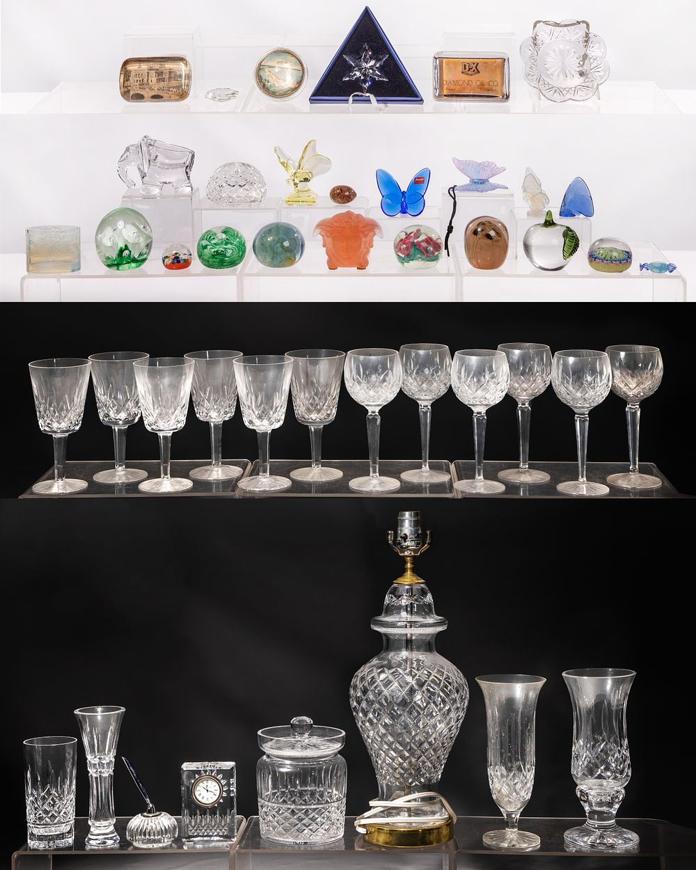 Lot 298: Crystal and Paperweight Assortment