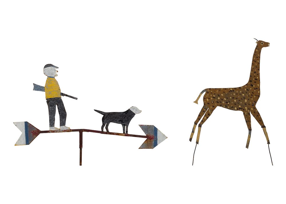 Lot 332: Folk Art Weather Vane