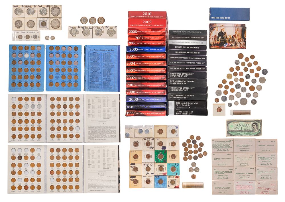 Lot 377: US Coin and Token Assortment
