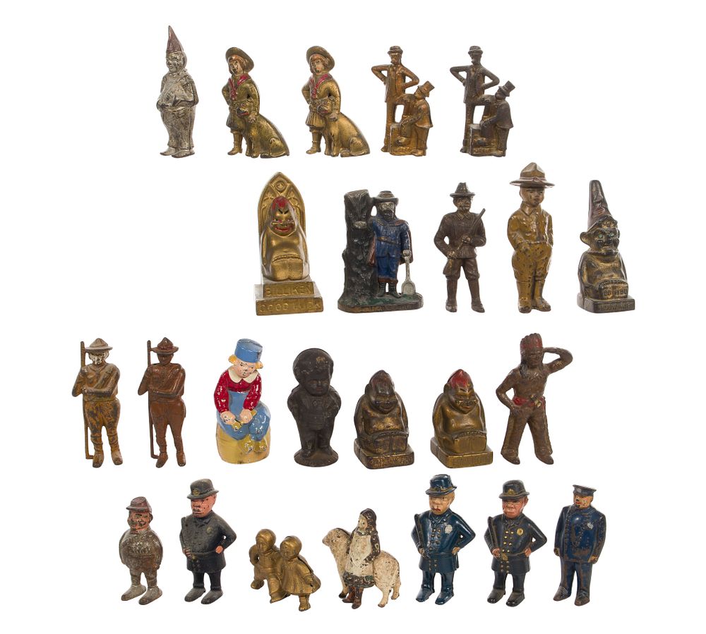 Lot 440: Cast Iron Figural Still Bank Assortment