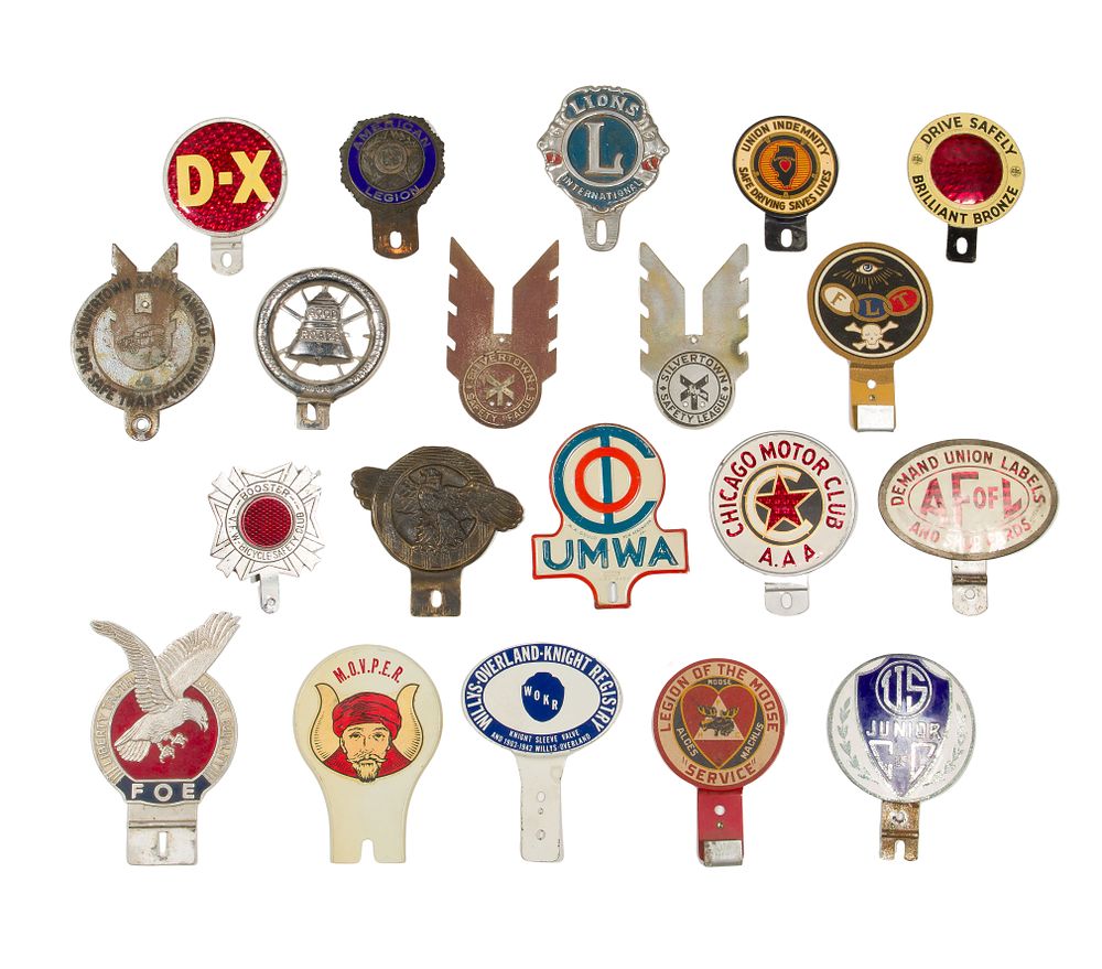 Lot 451: Automotive License Plate Topper Assortment