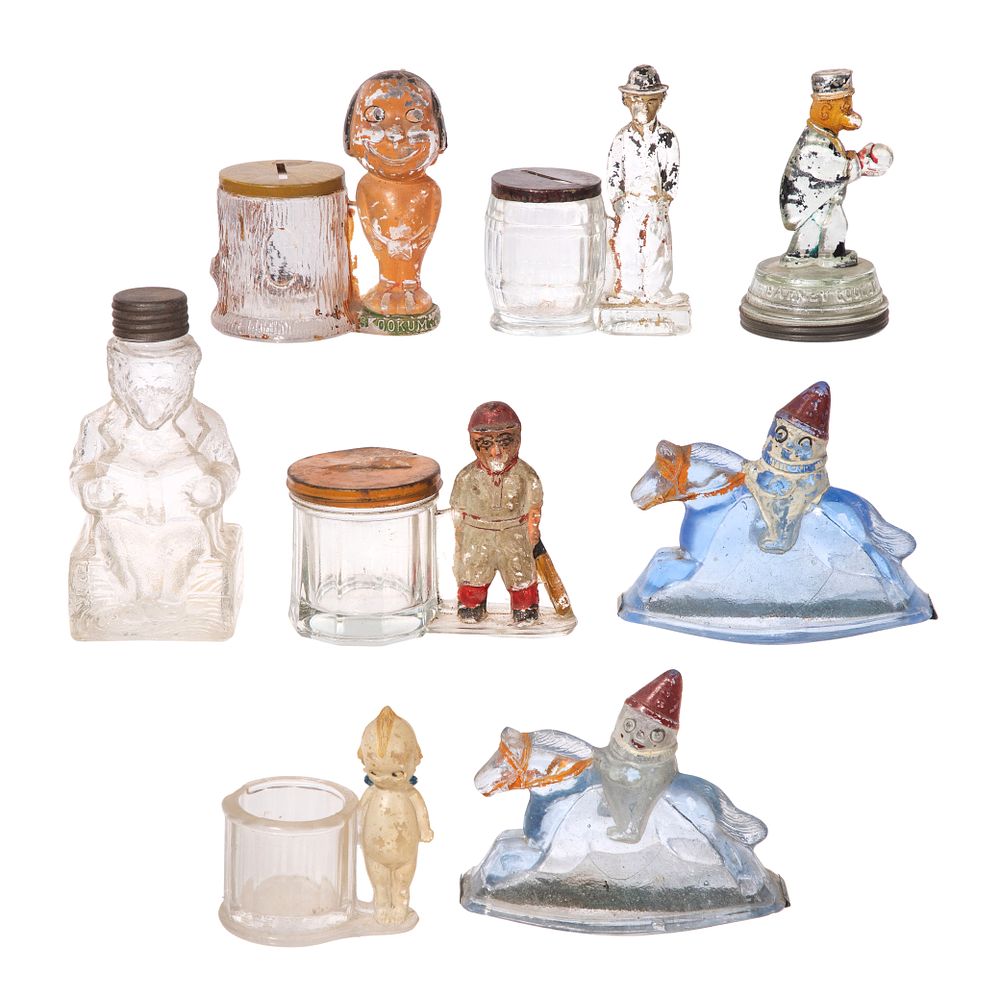 Lot 452: Character Glass Candy Container Assortment