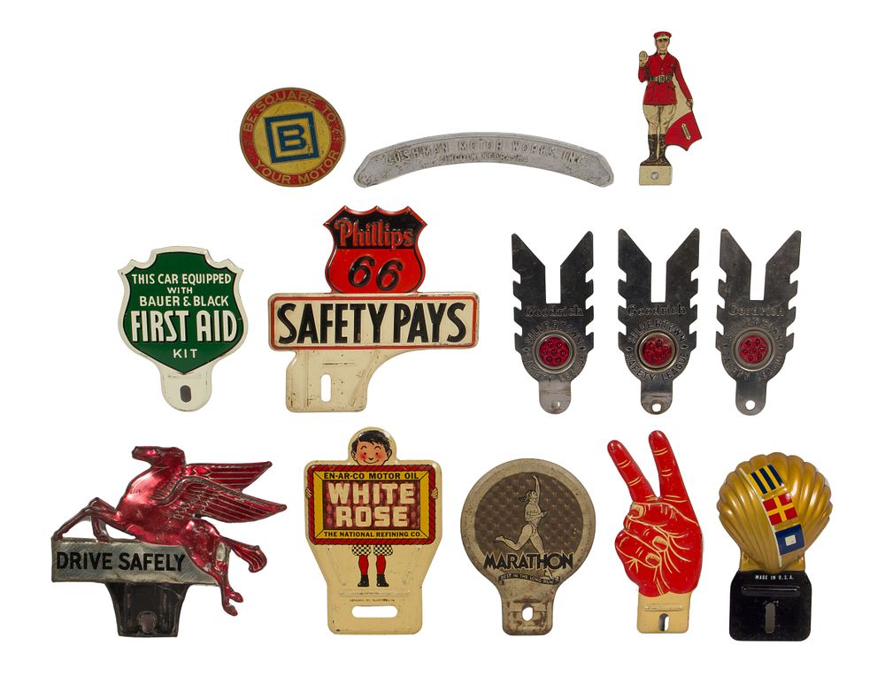 Lot 458: Automobile License Plate Toppers Assortment