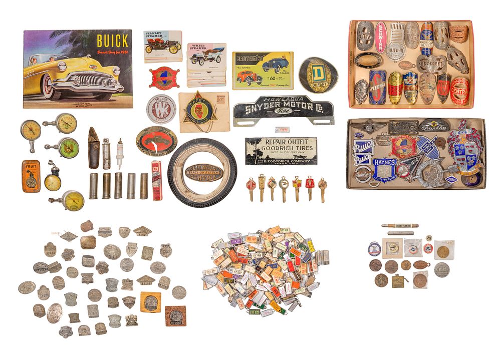 Lot 461: Car and Bicycle Emblem Assortment