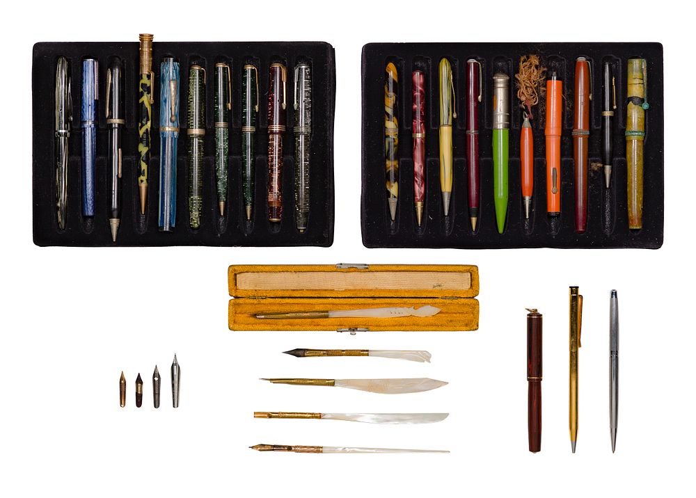 Lot 462: Fountain Pen, Ball Point Pen and Mechanical Pencil Assortment