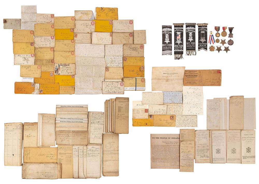 Lot 465: Civil War Letter and Document Assortment
