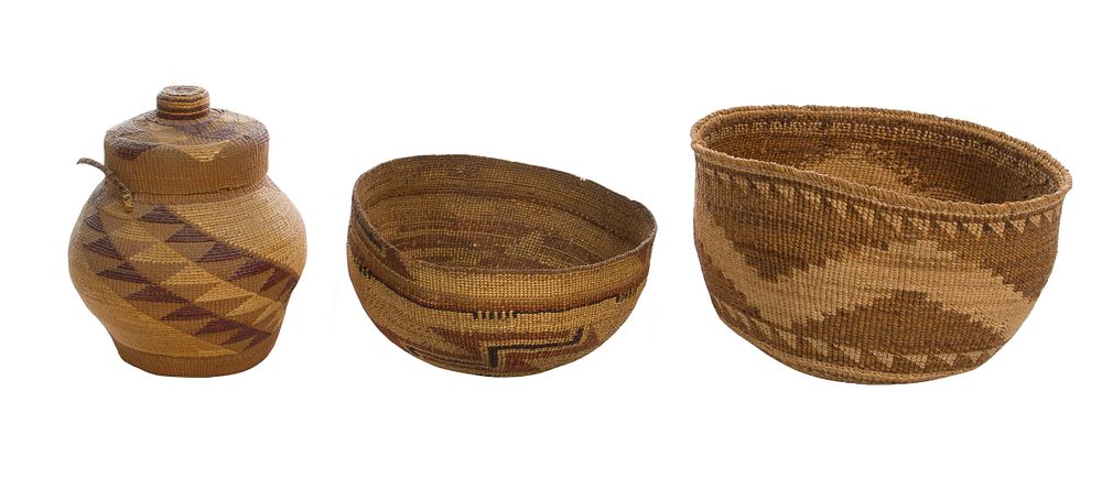 Lot 467: Native American Hupa / Yurok / Karuk Basket Assortment
