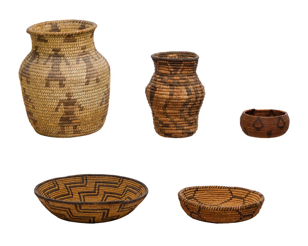Lot 469: Native American Apache Basket Assortment