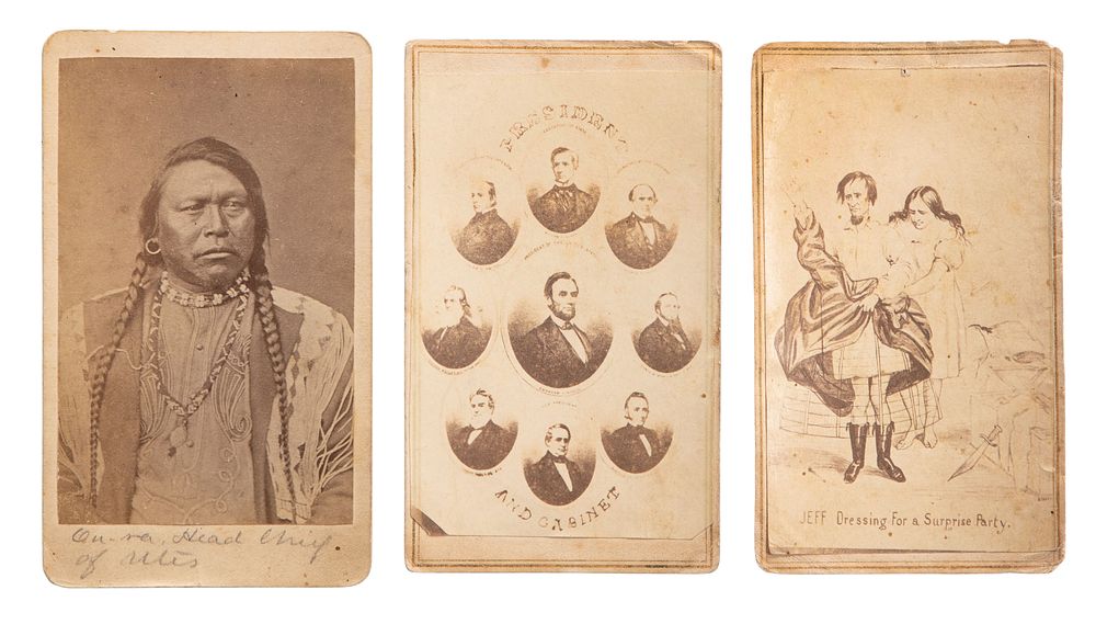 Lot 501: Tintype, CDV and Cabinet Card Photograph Assortment