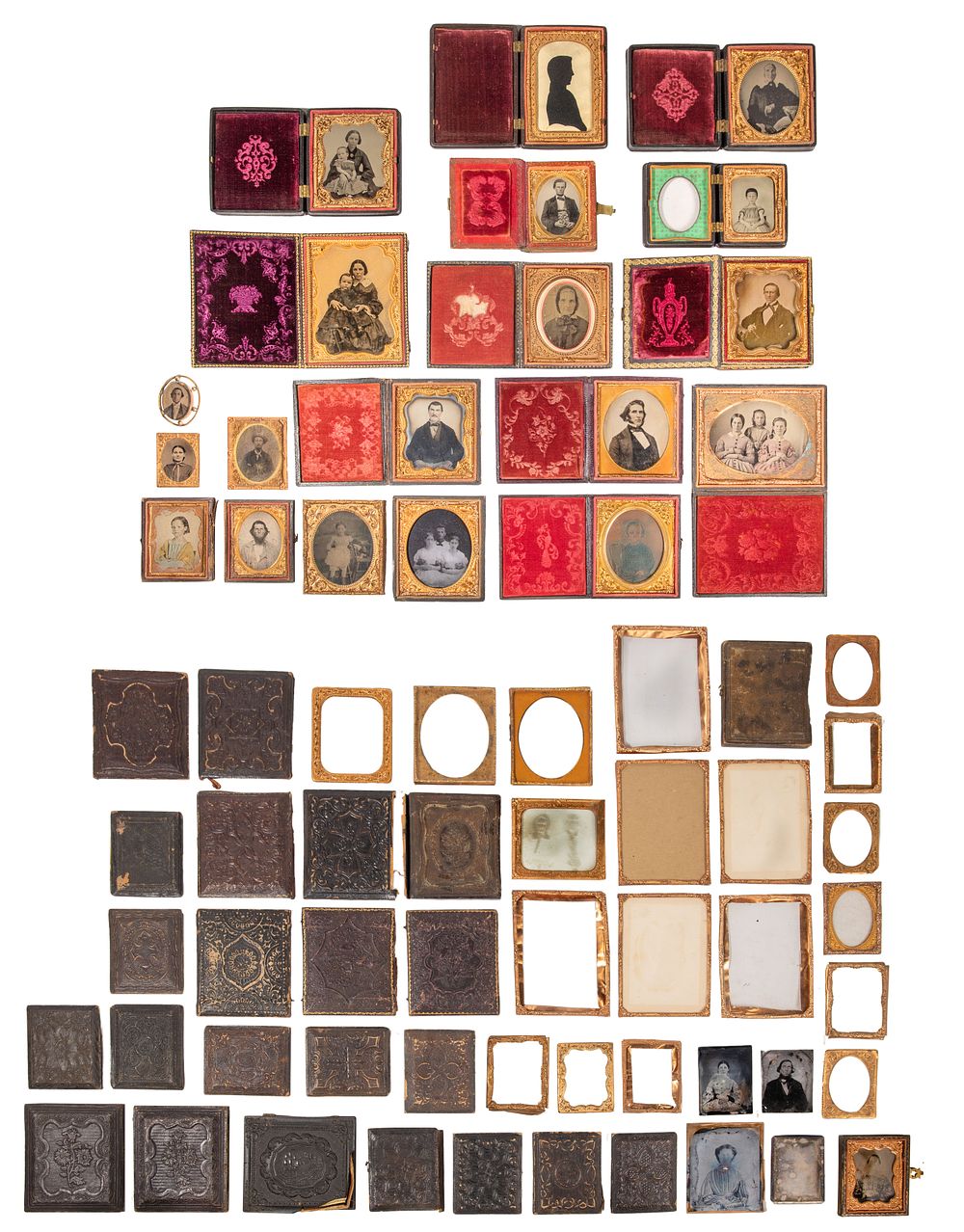 Lot 502: Civil War Era Tintype and Ambrotype Photograph Assortment