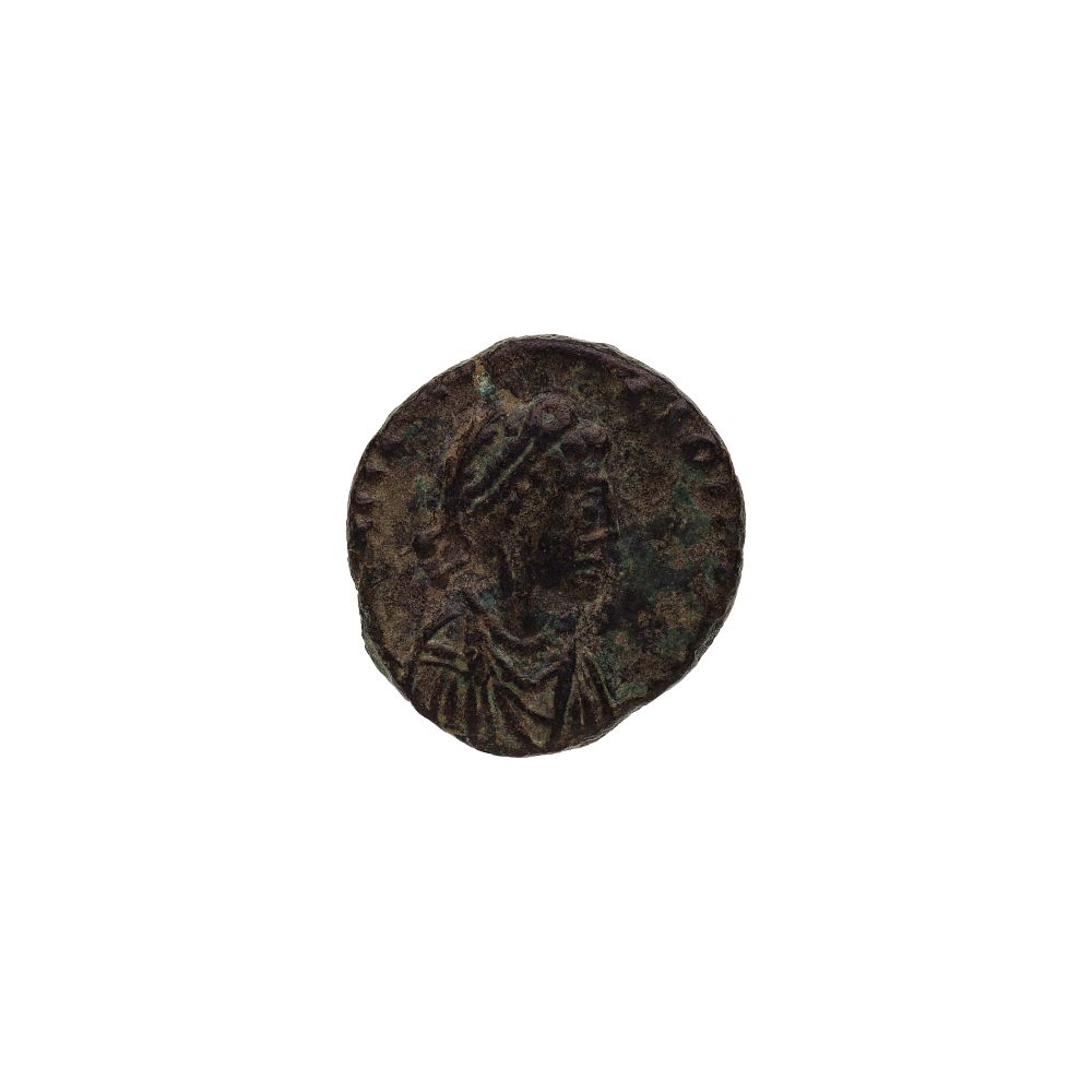 Lot 259: WESTERN ROMAN EMPIRE Galla Placidia, AD 421-450, AE4 (Nummus)