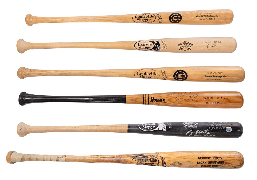 Lot 253: Game Used Baseball Bat Assortment