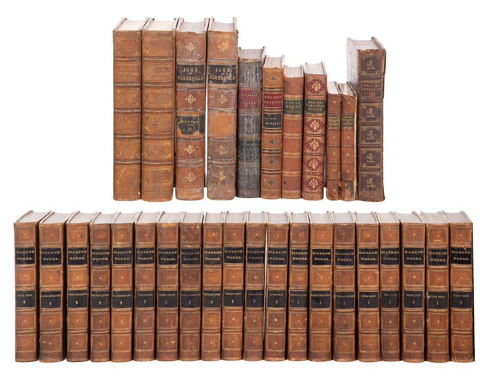 Lot 259: Charles Dickens and Antiquarian Book Assortment