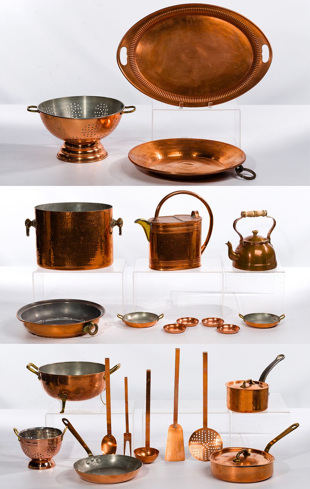 Lot 265: Copper Cookware Assortment