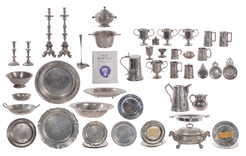 Lot 266: Pewter Object Assortment
