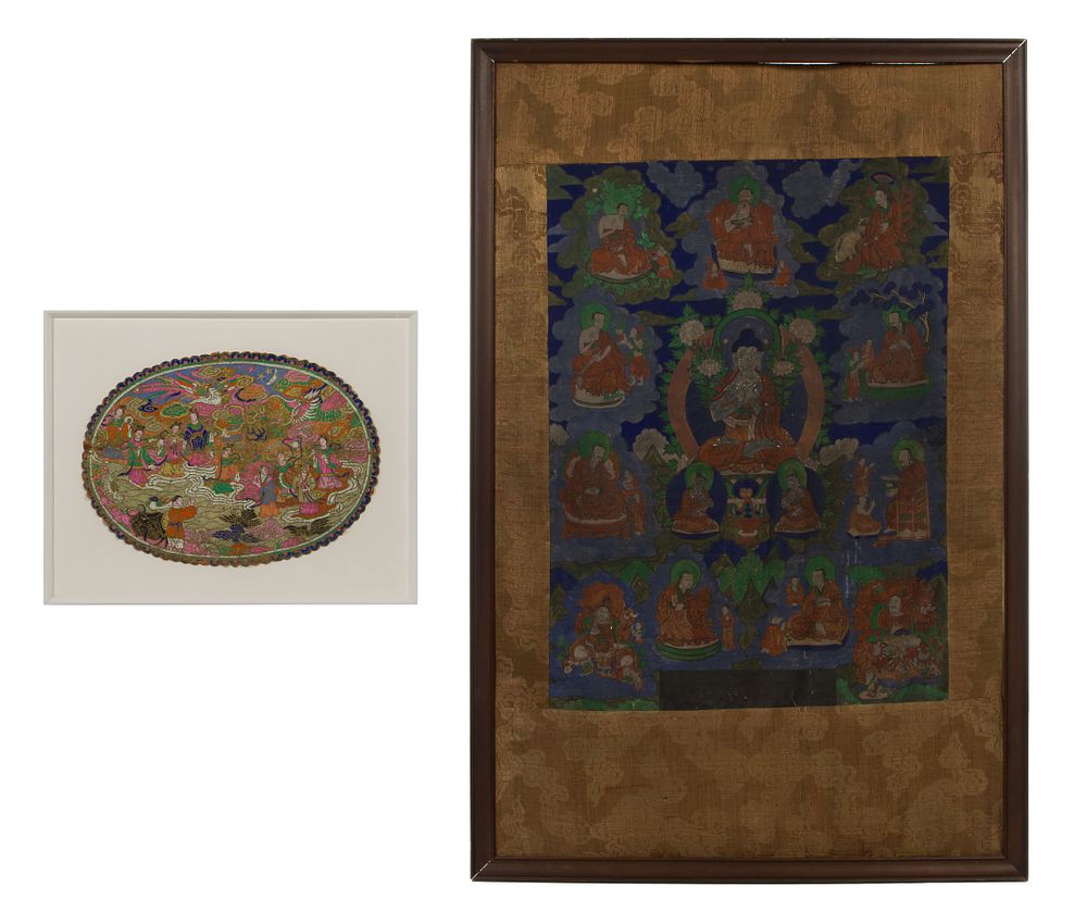Lot 294: Tibetan Buddhist Thangka
