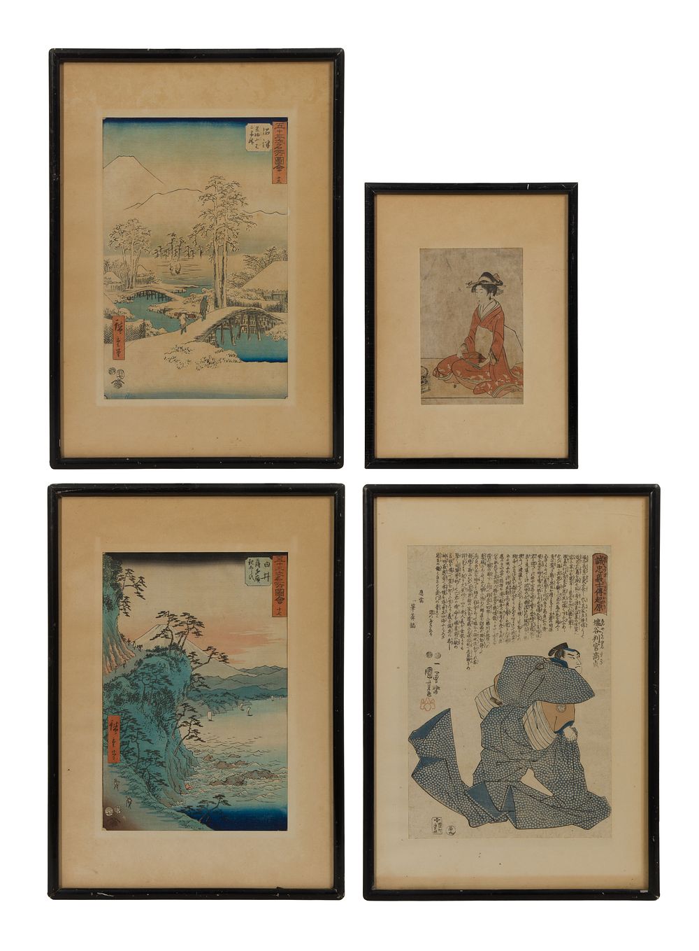 Lot 313: Ando Hiroshige (Japanese, 1797-1858) Woodblock Prints