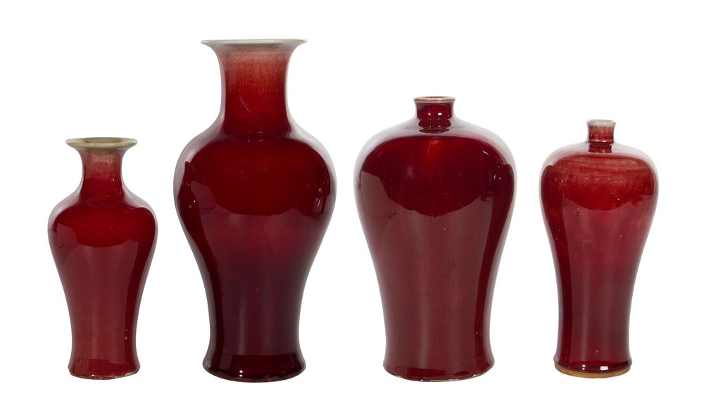 Lot 316: Chinese Sang de Boeuf Porcelain Assortment