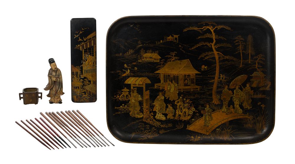 Lot 324: Asian Decorative Object Assortment